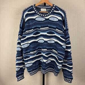 Protege Coogi Style XL Made in USA 3D Knit Sweater